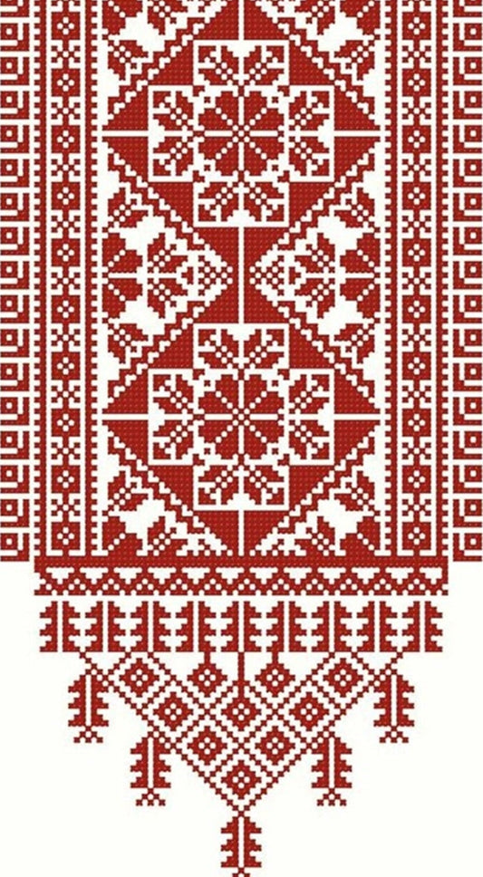 Palestinian Tatreez Pattern print