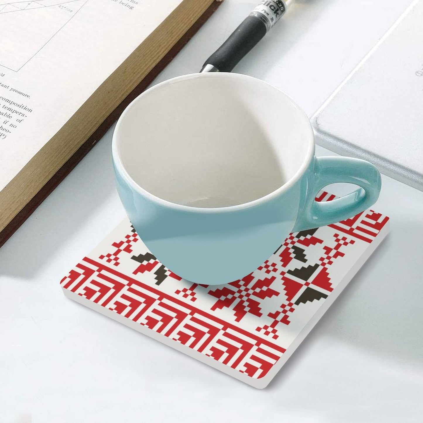 Jaffa Design Ceramic Coasters (Square) (4 or 6 pieces)