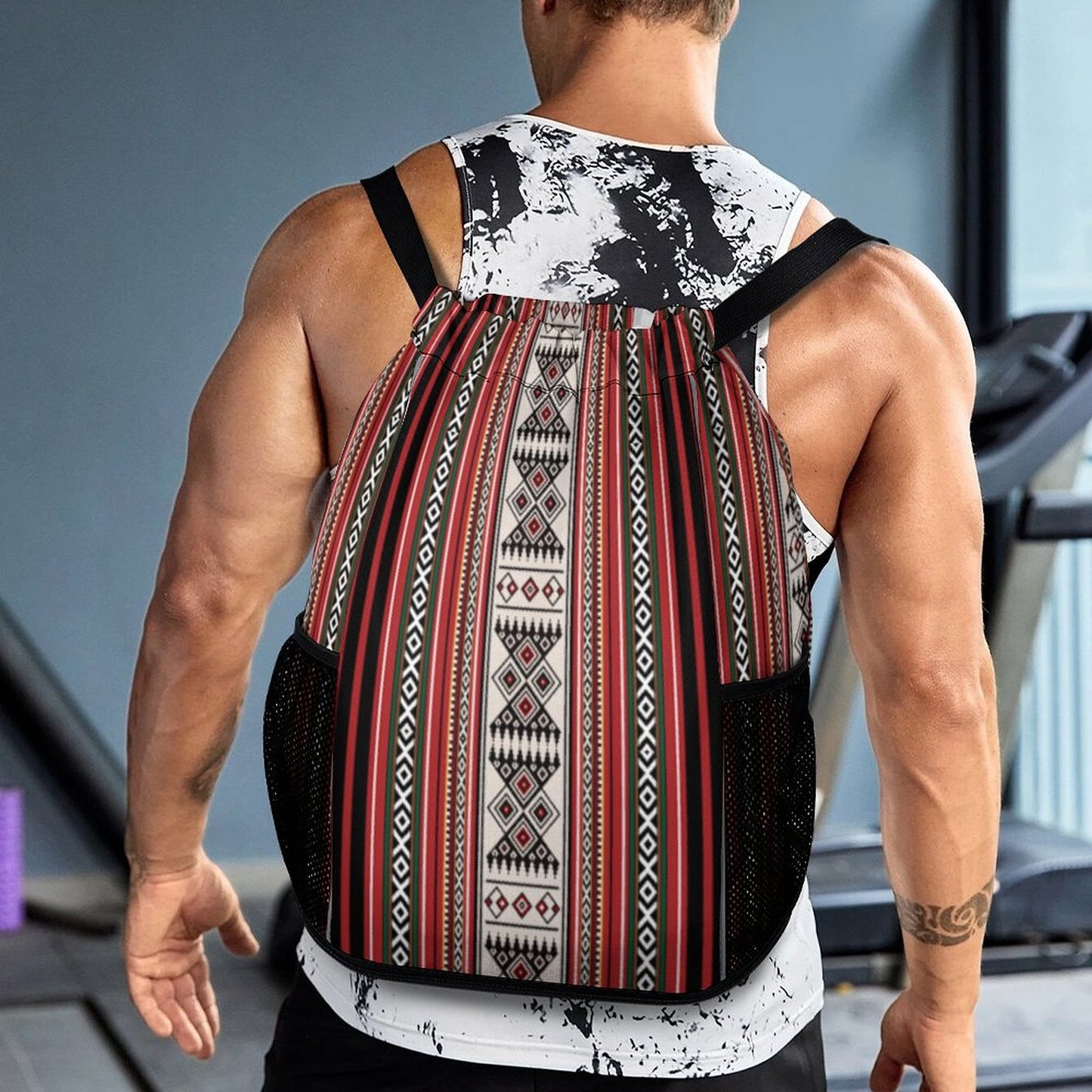 Bedouin Arabian Design Drawstring Backpack