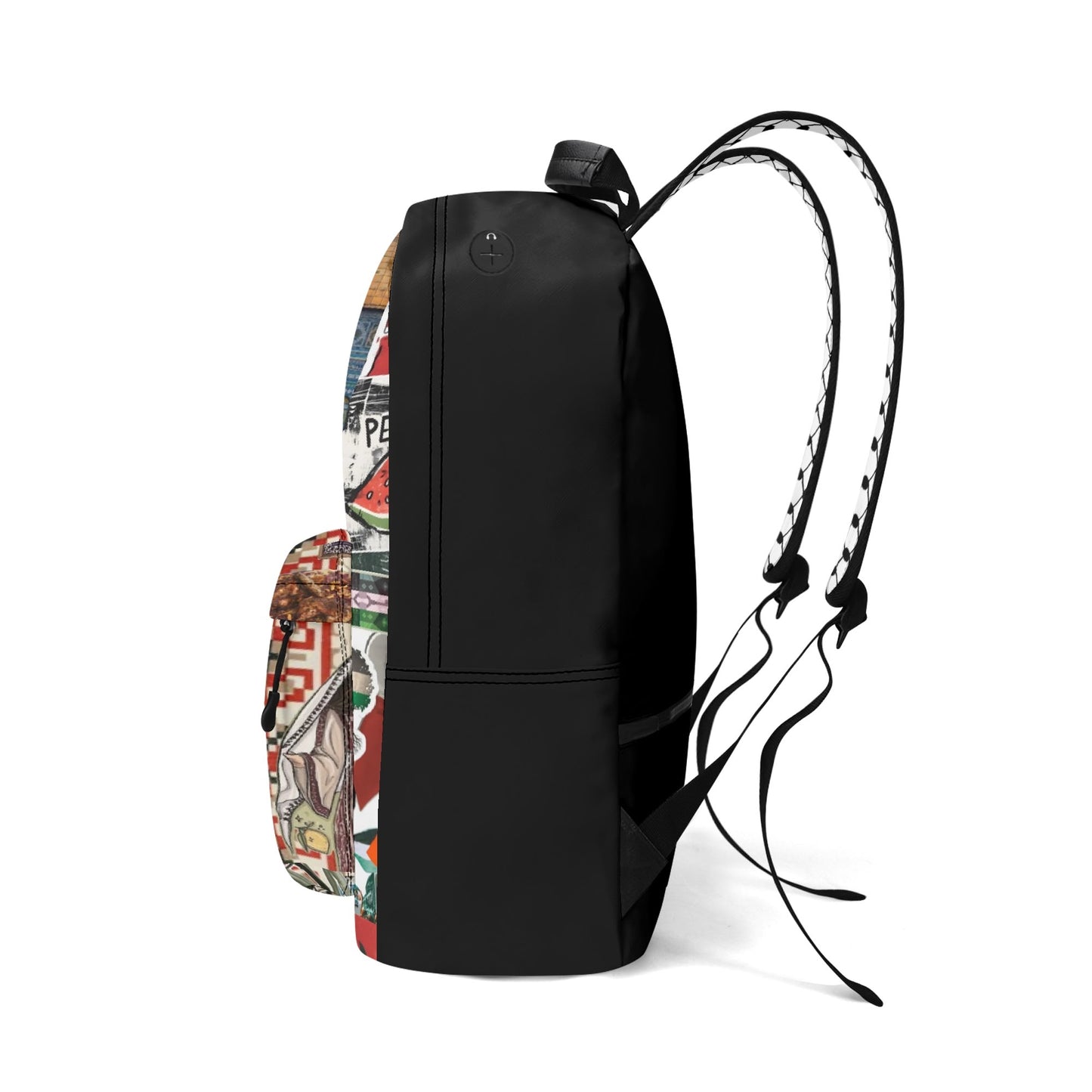 Palestinian Collage 17 Inch Twill (PU) Leather Backpack