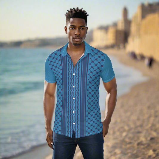 Reinvented Palestinian Kuffiyeh Men Shirt