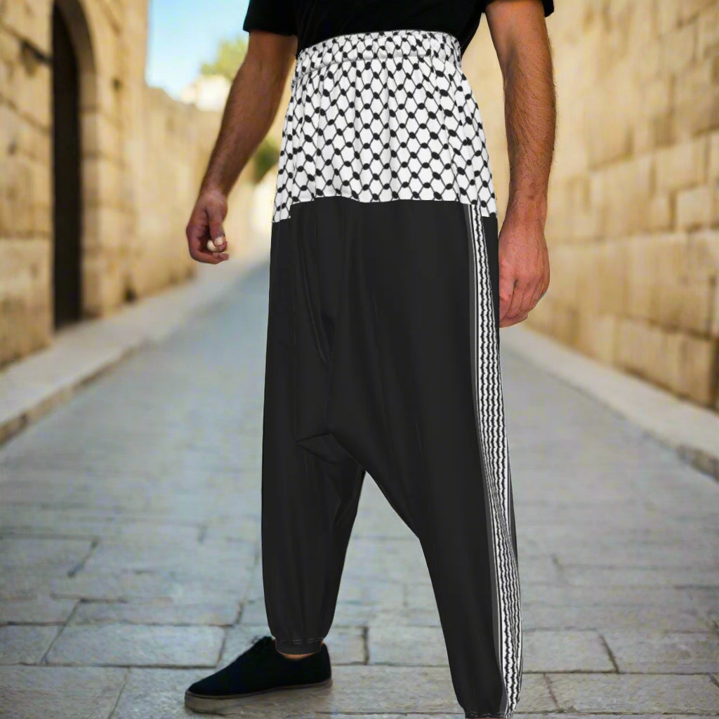 Keffiyeh Harem Loose Trousers