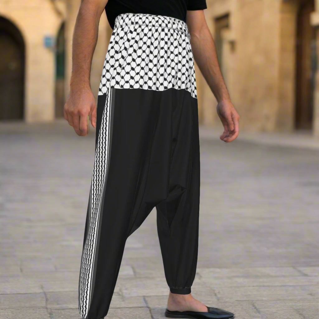 Keffiyeh Harem Loose Trousers