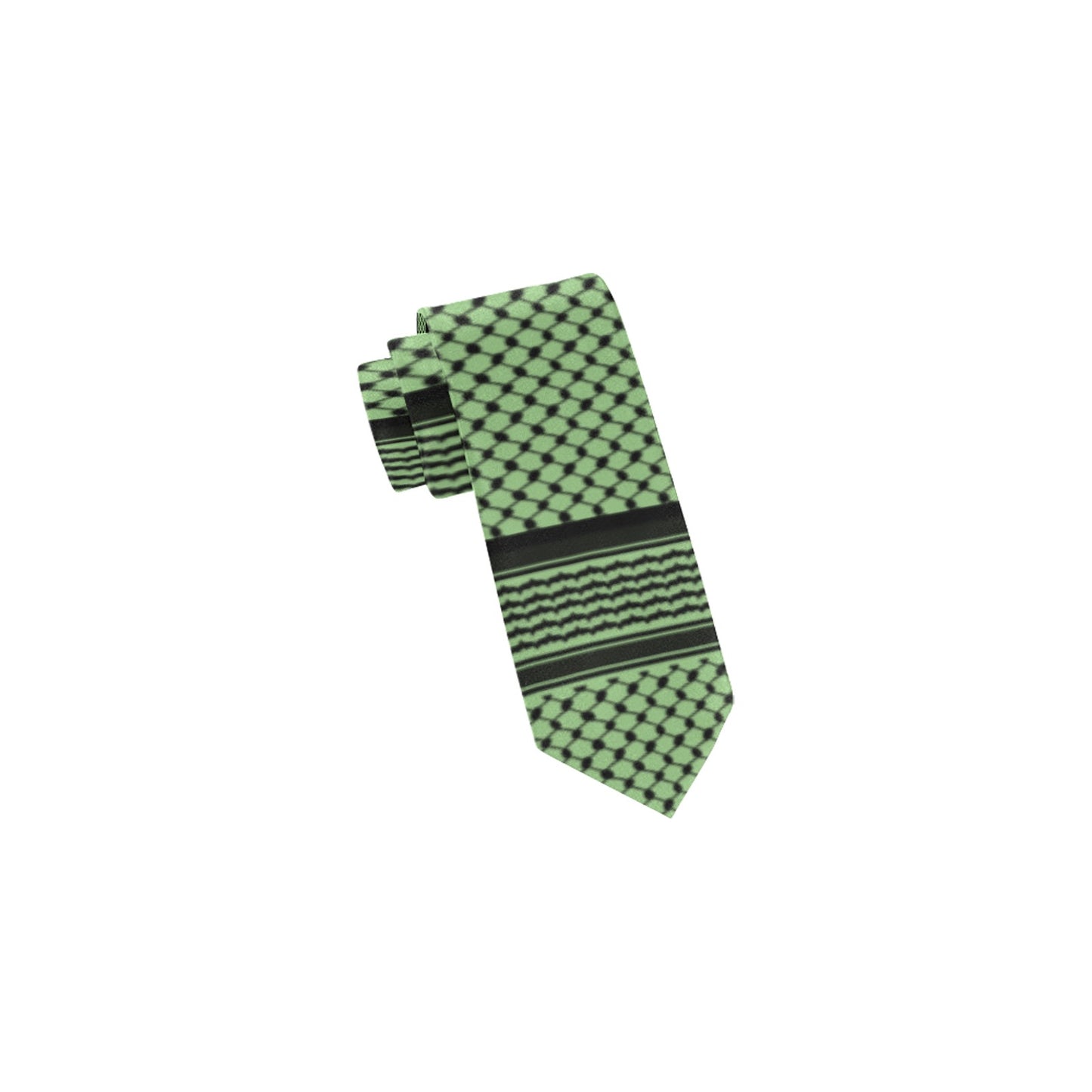 Green Keffiyeh Men Neck Tie