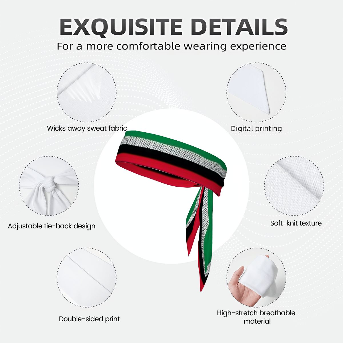 Jordan Flag World Cup Sports Tie Headband