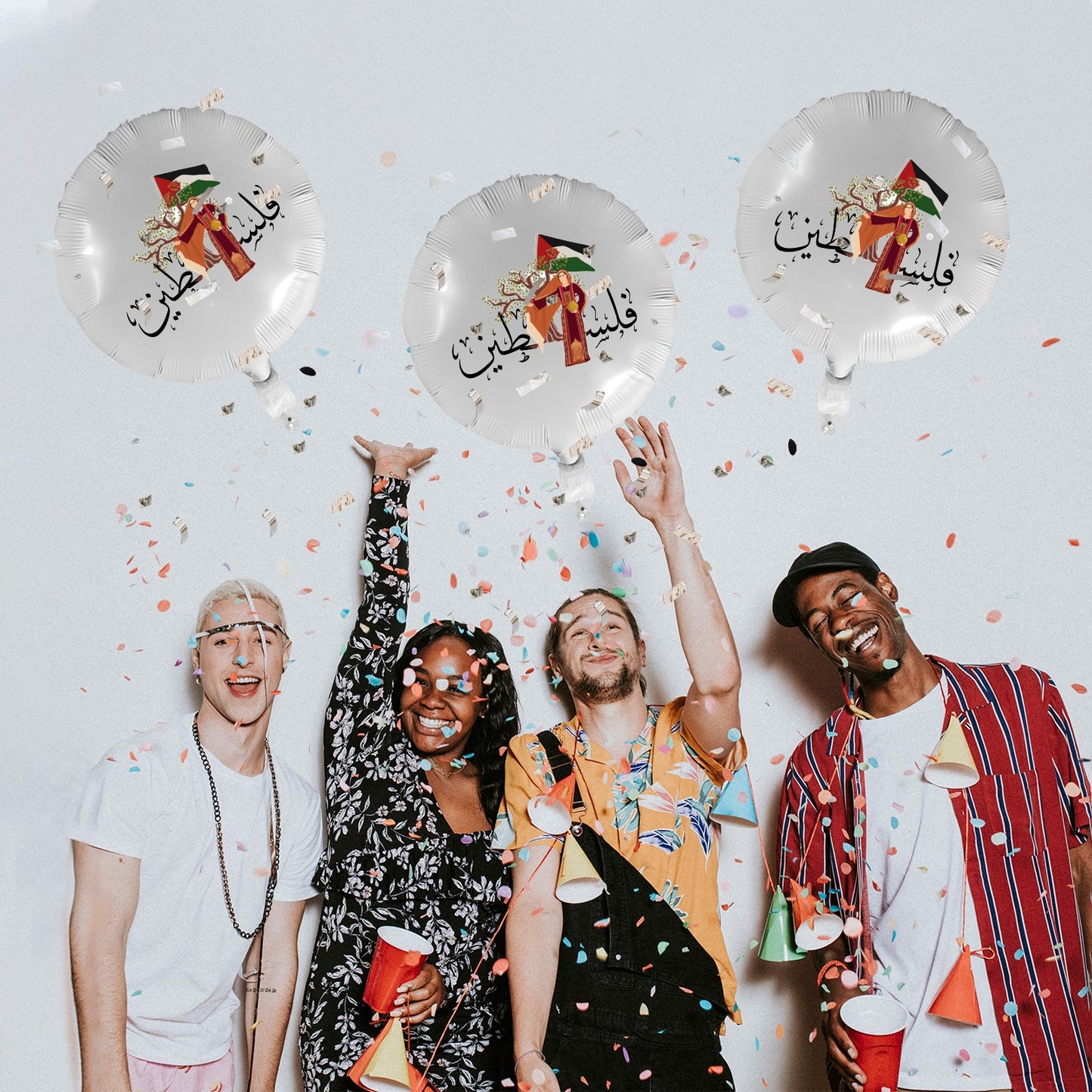 Palestine Flag Thoub Balloon (3 pcs)