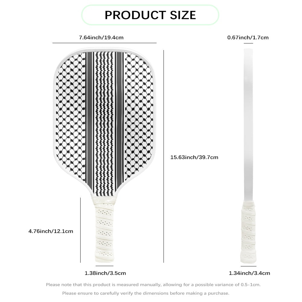 Palestinian Keffiyeh Pickleball Paddle