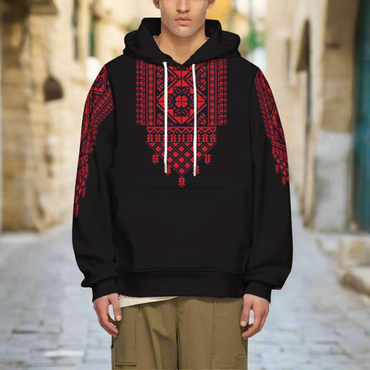 Unisex Tatreez Print Hoodie
