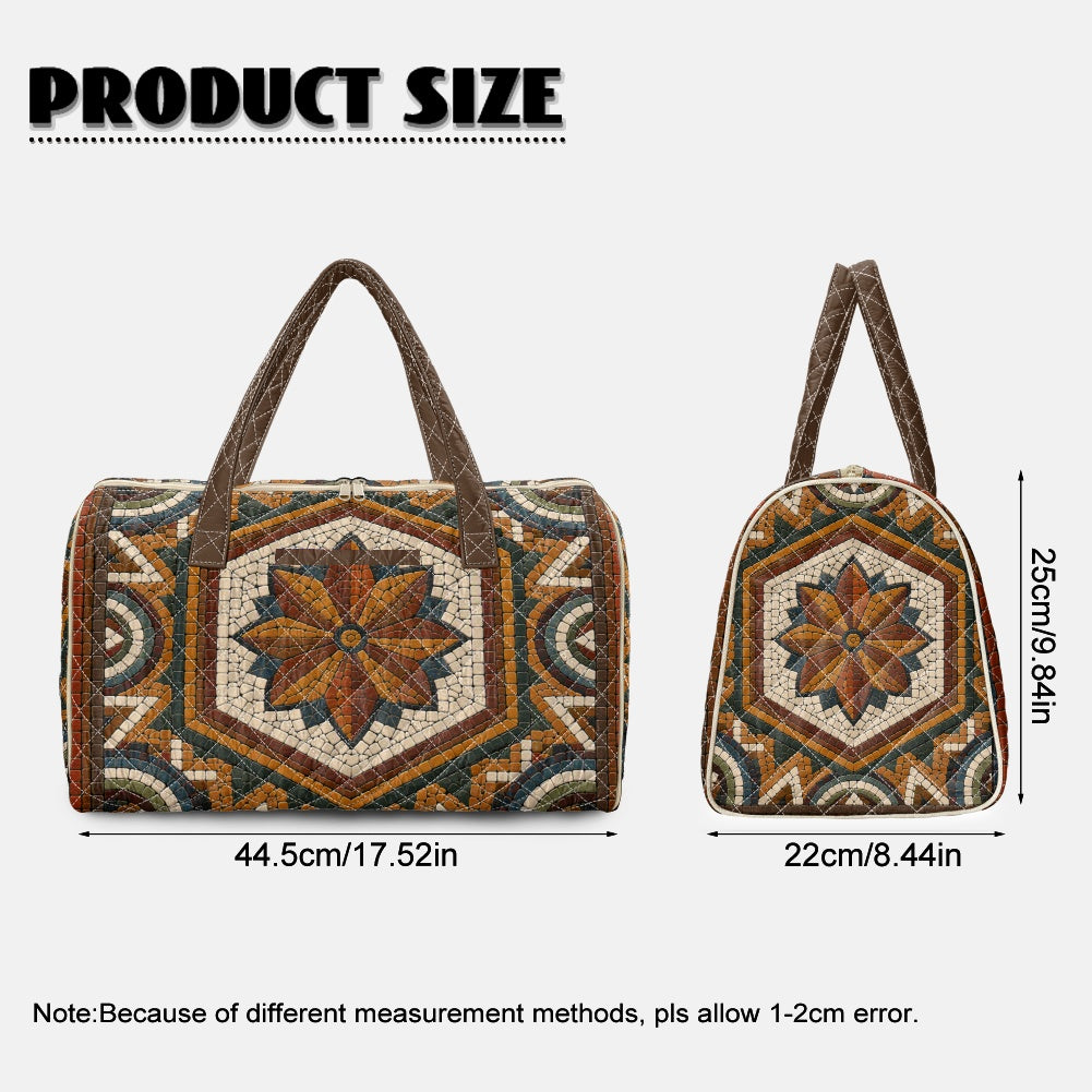 Jordanian Mosaic Quilted Luggage Bag