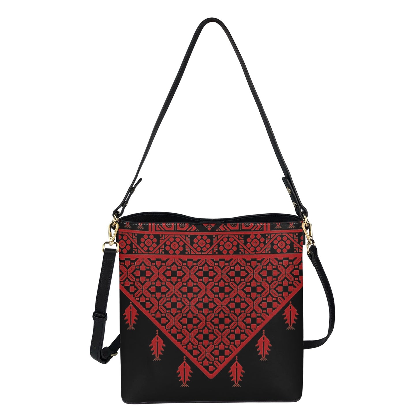 Palestinian Tatreez Print Bucket bag