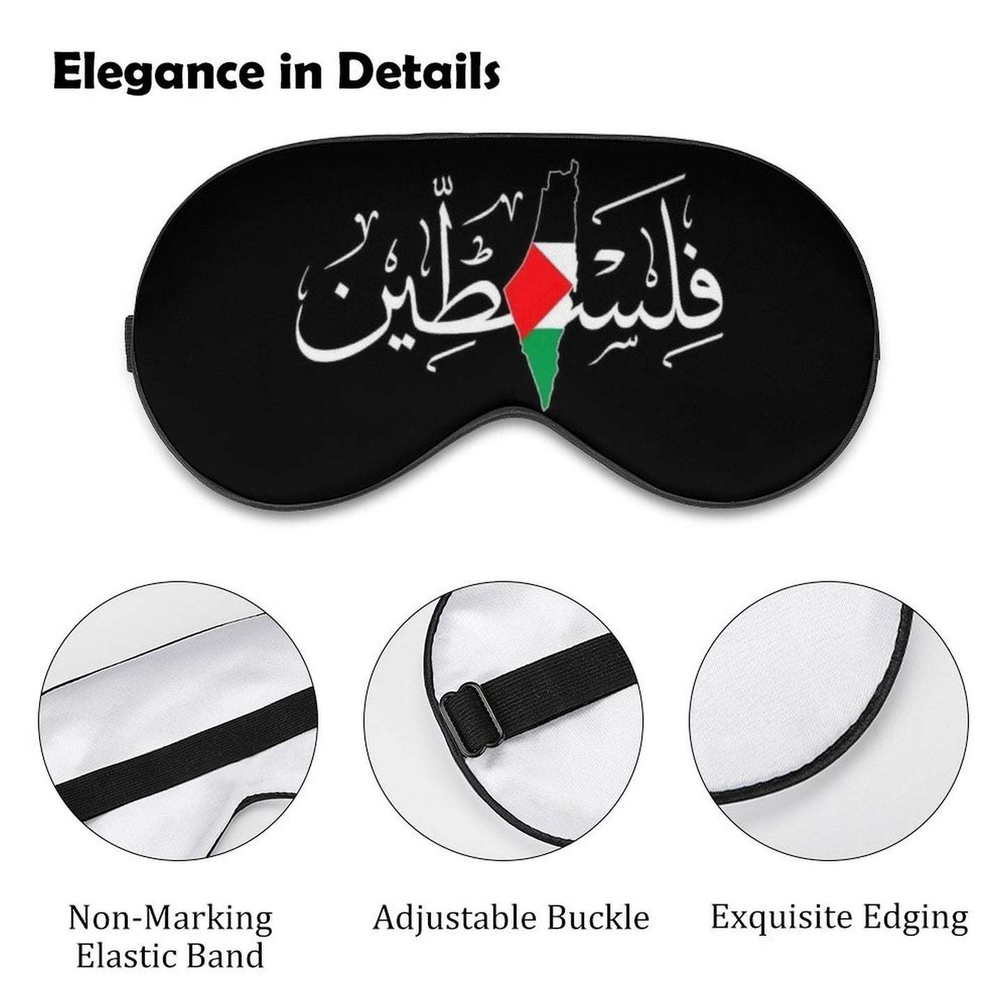 Palestine in Arabic Sleep Mask