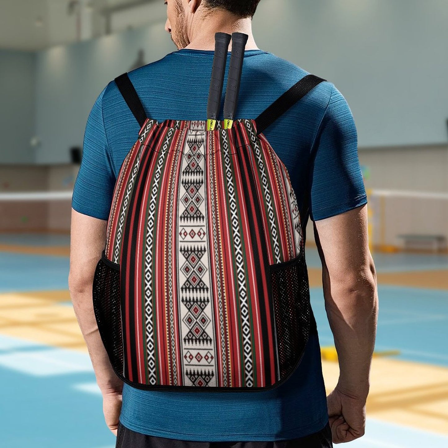 Bedouin Arabian Design Drawstring Backpack