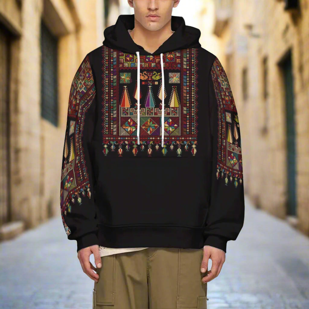 Unisex Tatreez Print Hoodie