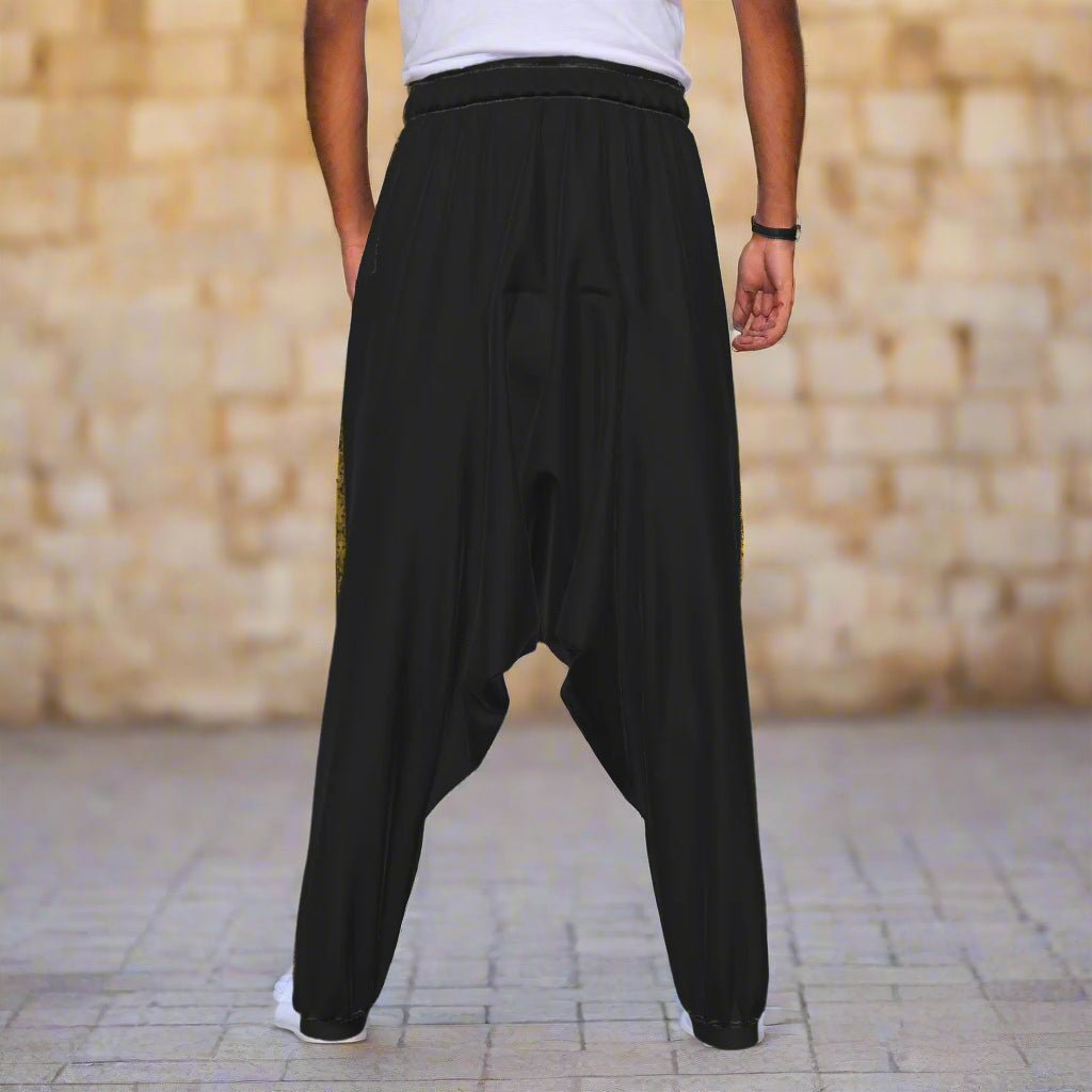 This is a dabke / Dabka / Dabkeh pants used for middle eastern dancing at festivals