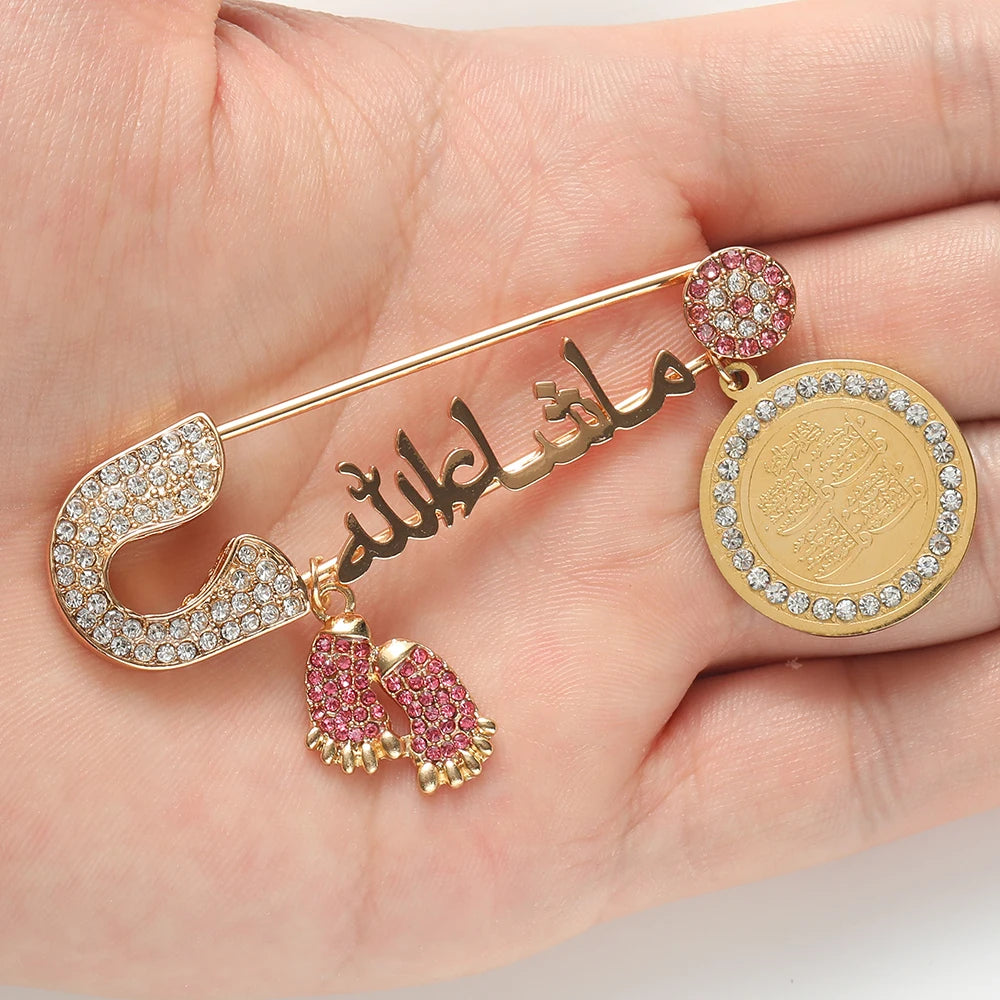 Blue Evil Eye Baby Pin Brooch