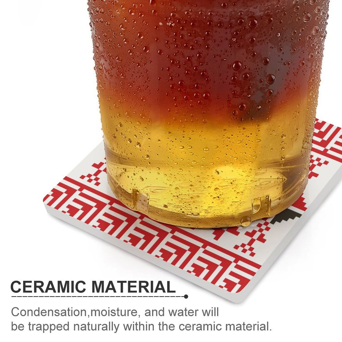 Jaffa Design Ceramic Coasters (Square) (4 or 6 pieces)