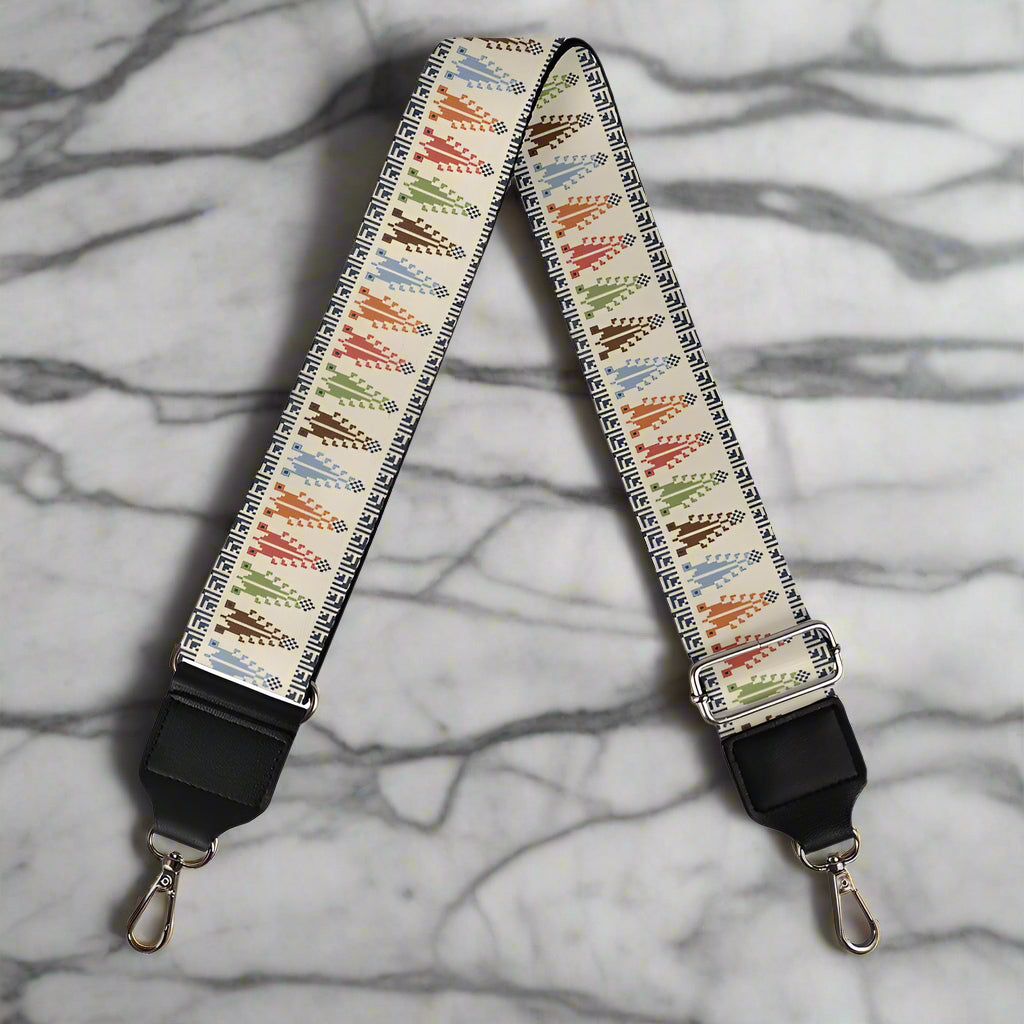 Palestinian Tatreez Cypress Tree motif Women's bag strap