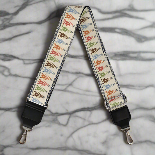 Palestinian Tatreez Cypress Tree motif Women's bag strap
