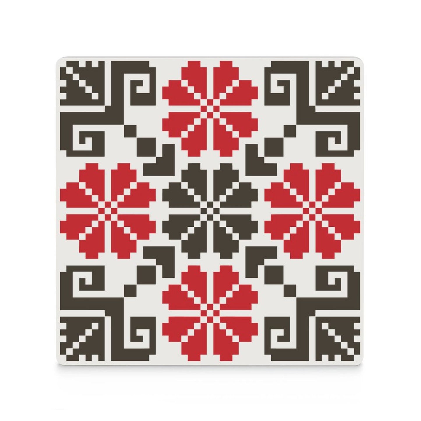 Azhar (Flowers) Hebron Bed Sheets Design Ceramic Coasters (Square) (4 or 6 pieces)