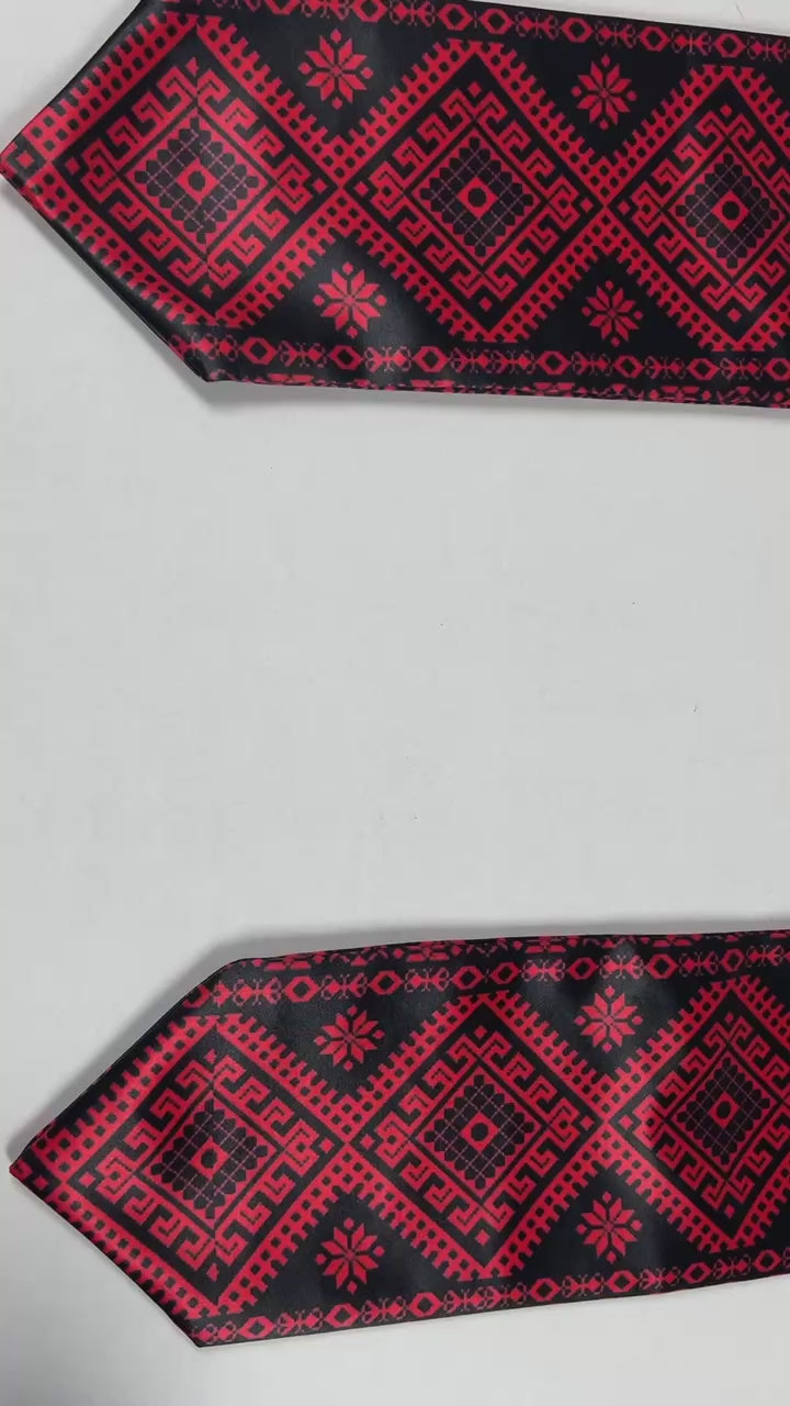 Tatreez Graduation sash stole with Palestine in Arabic