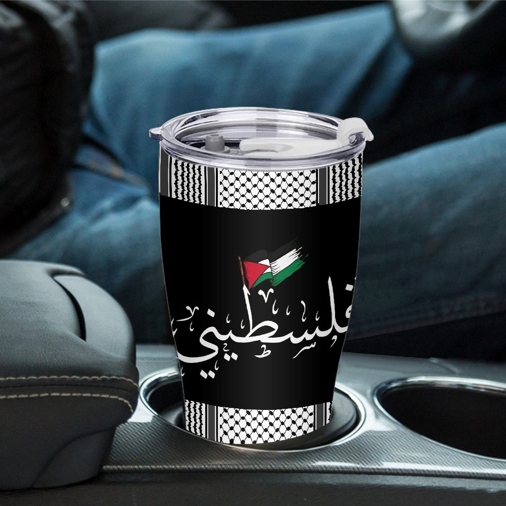 Palestine Filisteen Kuffiyeh Palestinian Flag 30oz Tumbler Mug