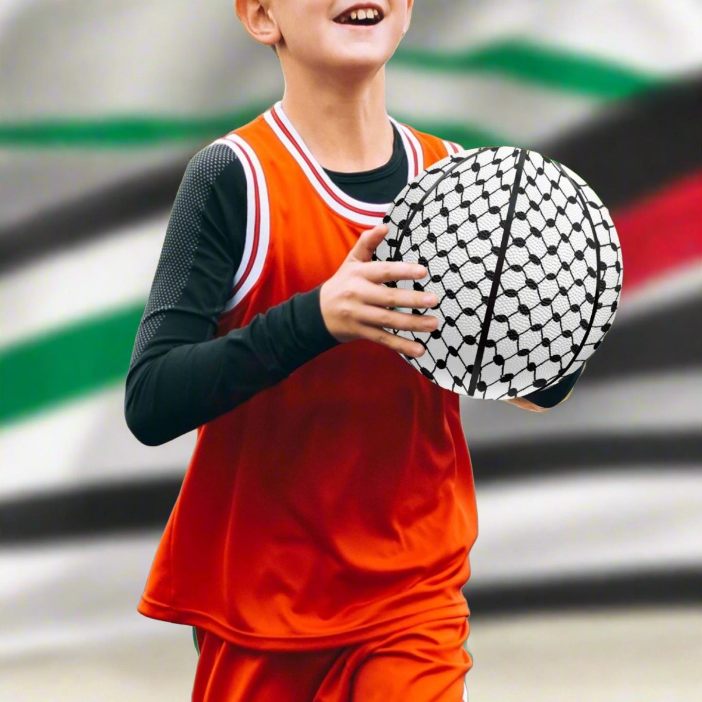 Palestinian Kuffiyeh Basketball - Eight Panel Printed