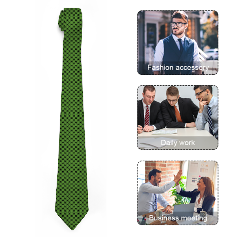 Palestinian Green Kuffiyeh Men's Tie Formal Tie for Wedding Party Business Activity Work Tie