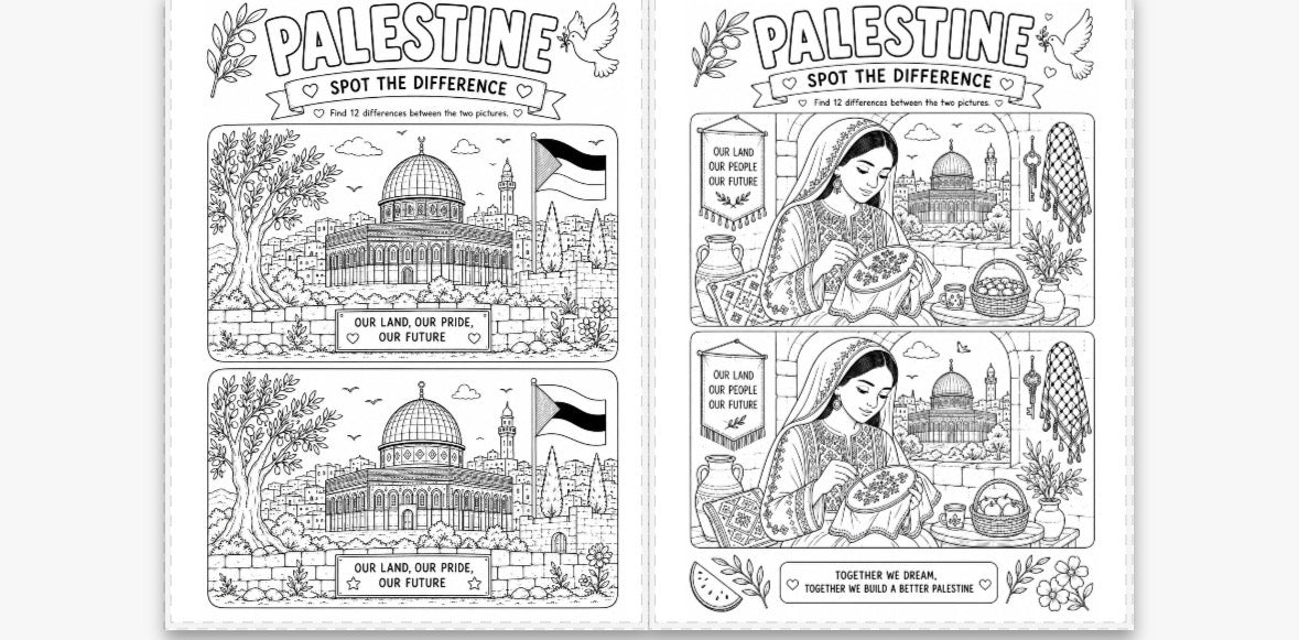 Palestine Coloring Book by Reem