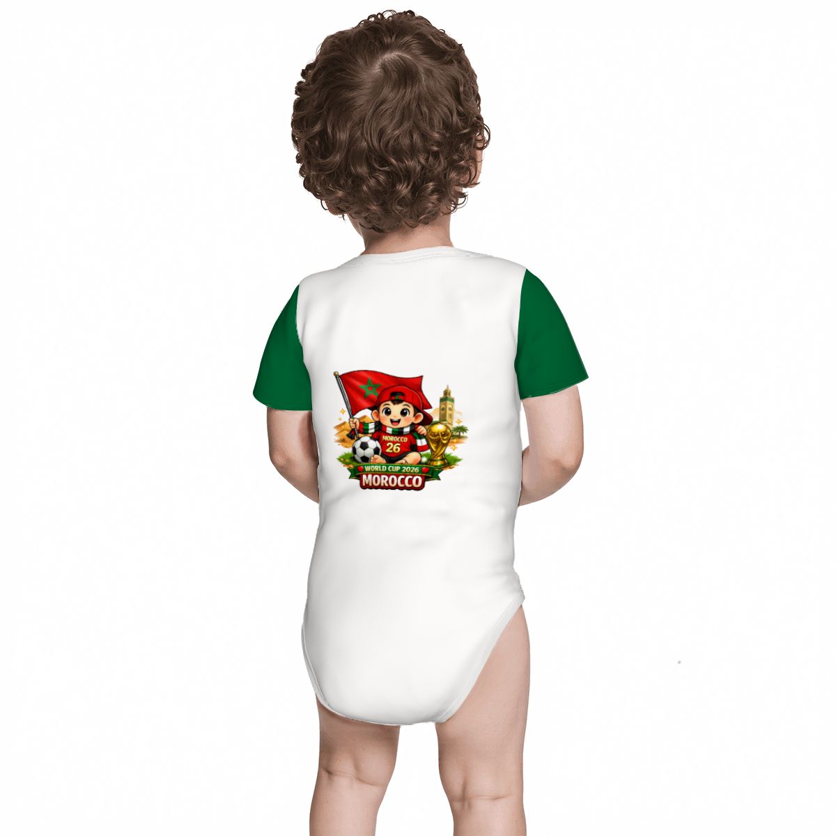 Morocco World Cup Baby Cotton Short Sleeve Onesies