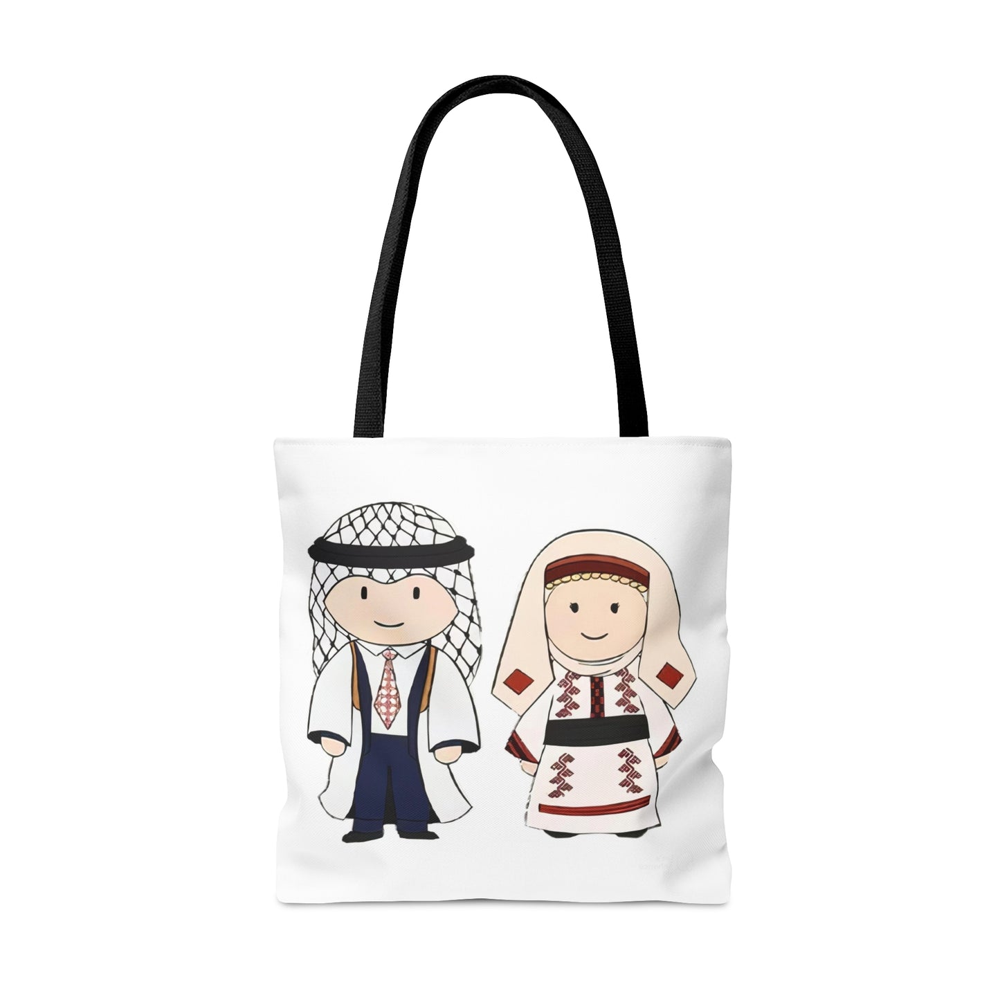 Tote bag, Palestinian Man and Woman Bag, Print Pattern