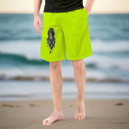 Palestinian Kuffiyeh Lion Men’s Board Shorts