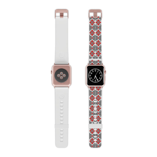 Watch Band for Apple Watch, Palestinian Tatreez print design