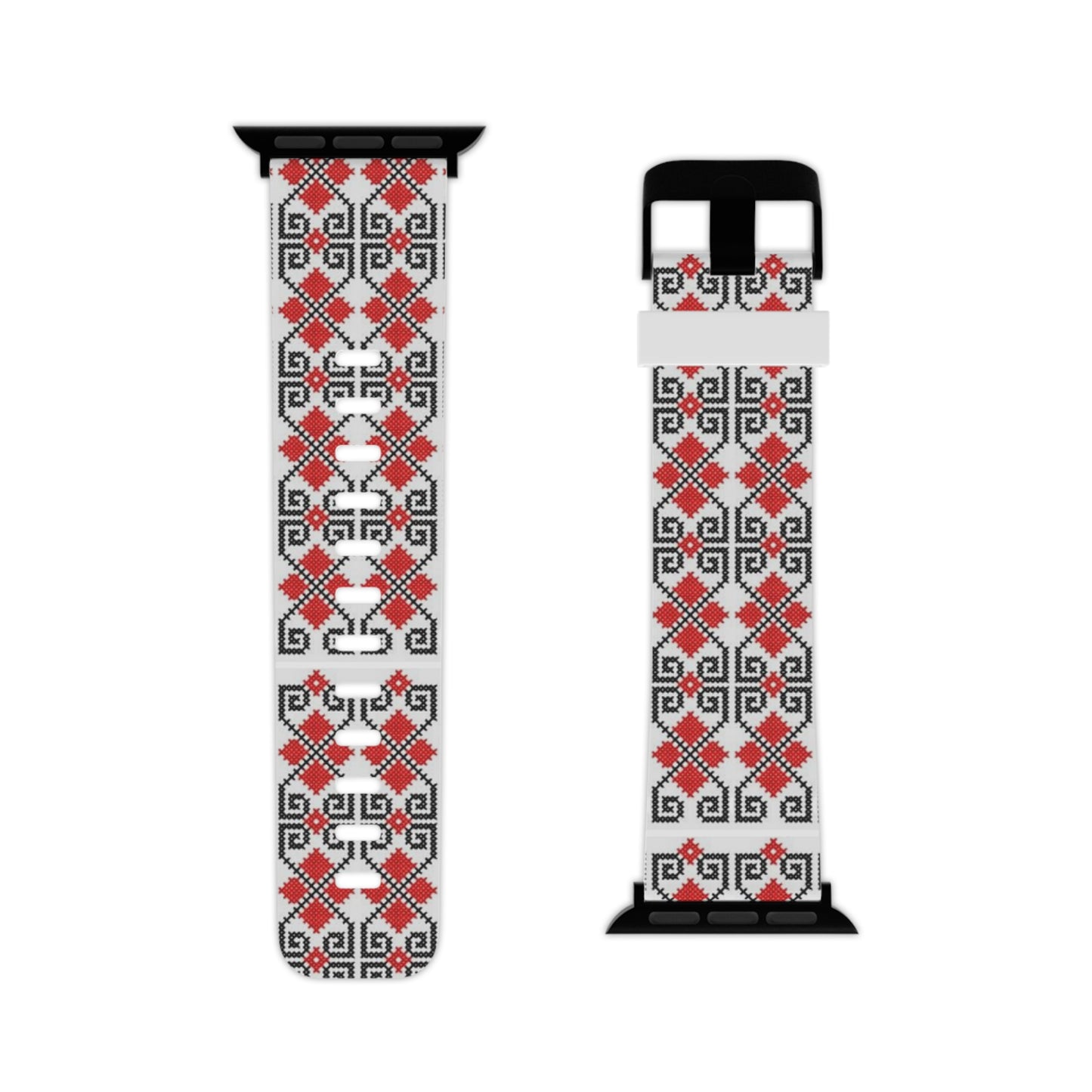 Watch Band for Apple Watch, Palestinian Tatreez print design