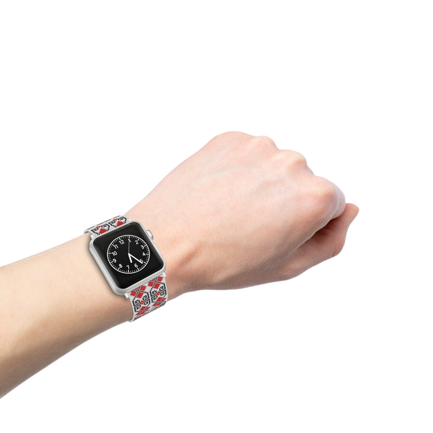 Watch Band for Apple Watch, Palestinian Tatreez print design