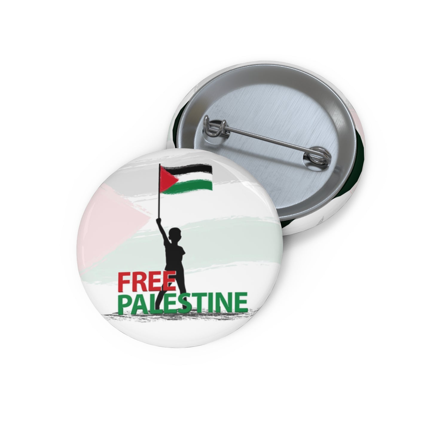 Palestinian Free Palestine Pin Buttons, Palestinian Solidarity, Palestinian Flag