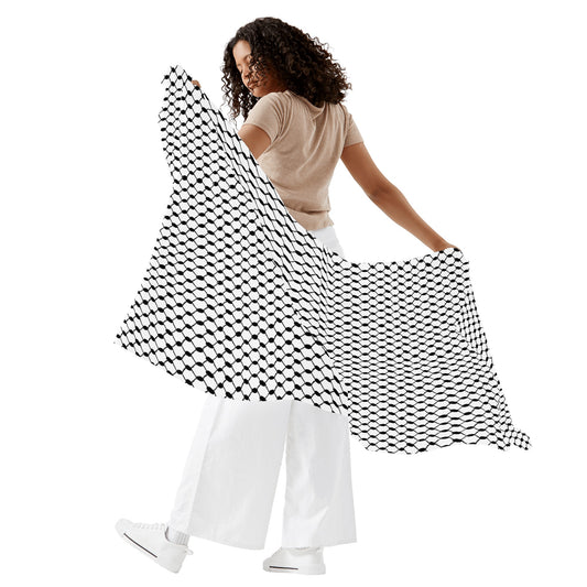 Women's Palestinian Kuffiyeh keffiyeh scarf, Sarong, Palestinian Wrap, Palestinian Culture, Folklore