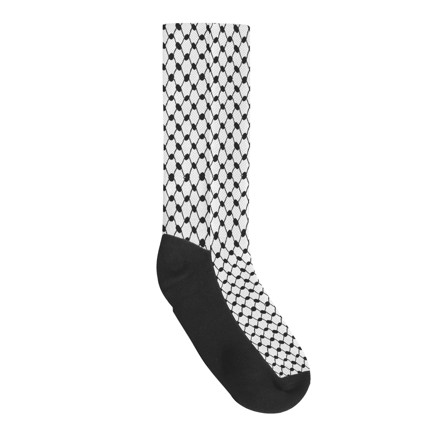 Palestinian Kuffiyeh Crew Socks, Unisex Socks