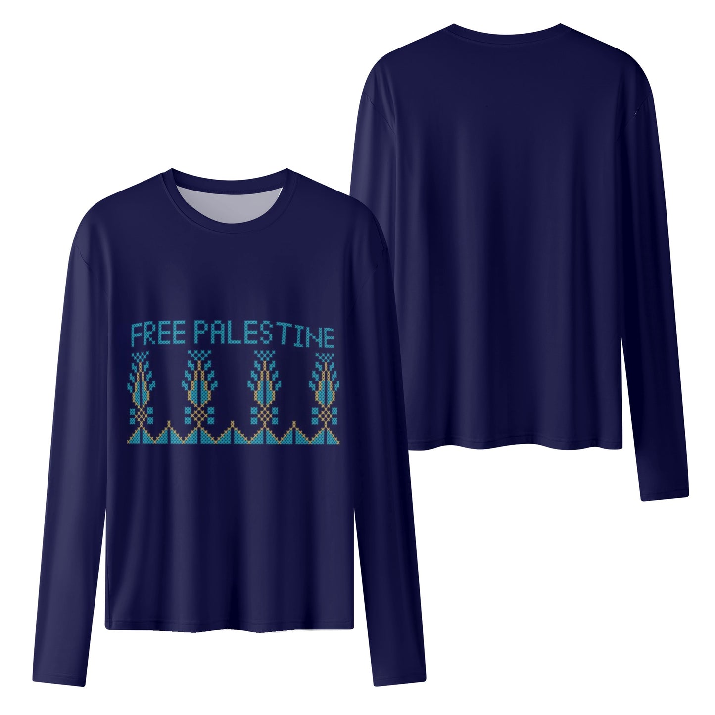 Palestine Womens Long Sleeve T Shirt Blouse