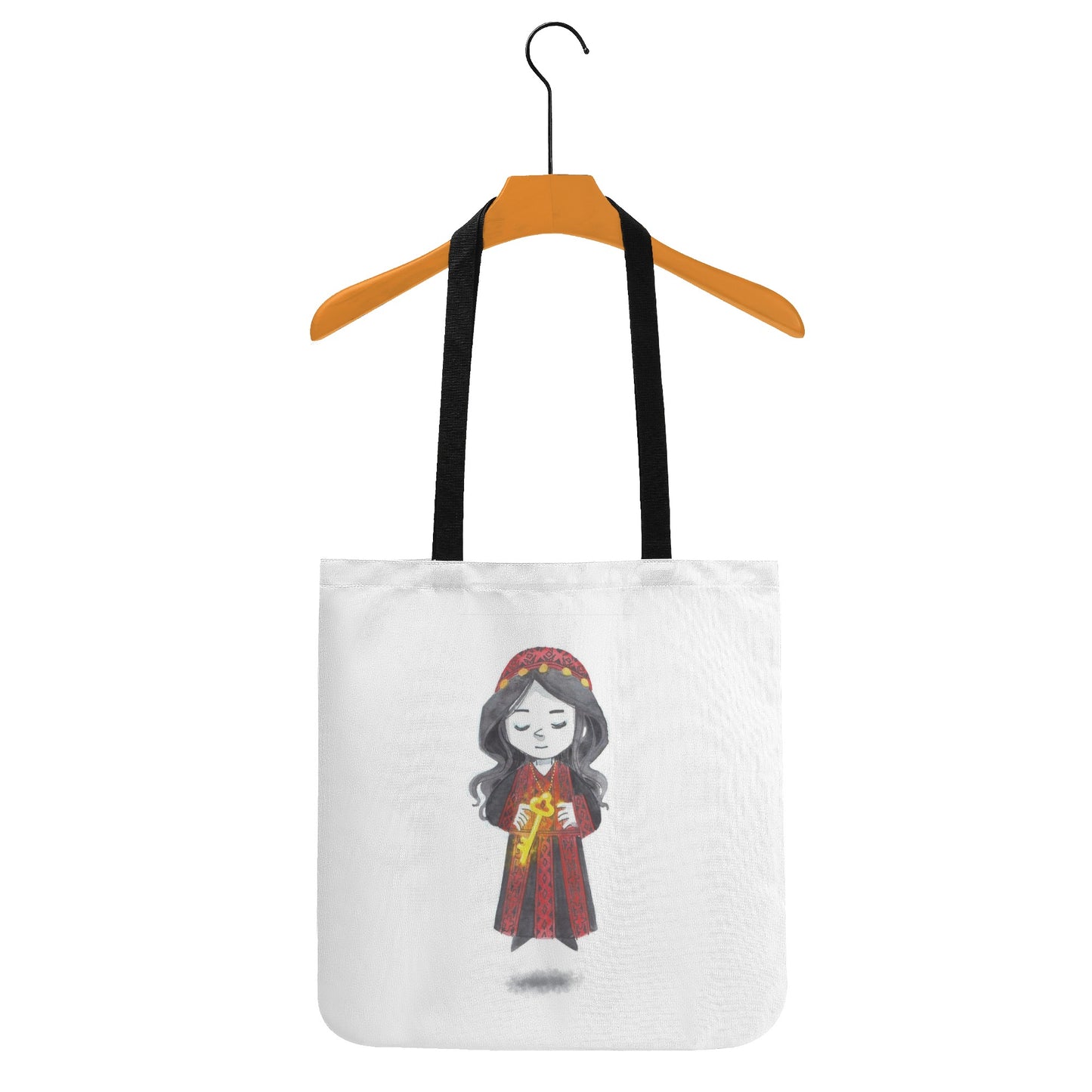 Palestinian Child Girl Cloth Tote Bag