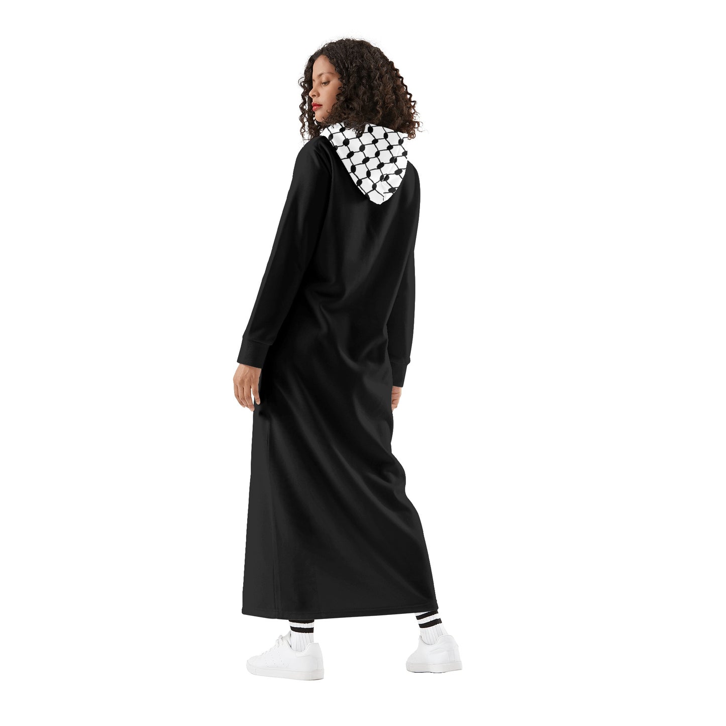 Palestinian Womens Casual Long Kuffiyeh Dress