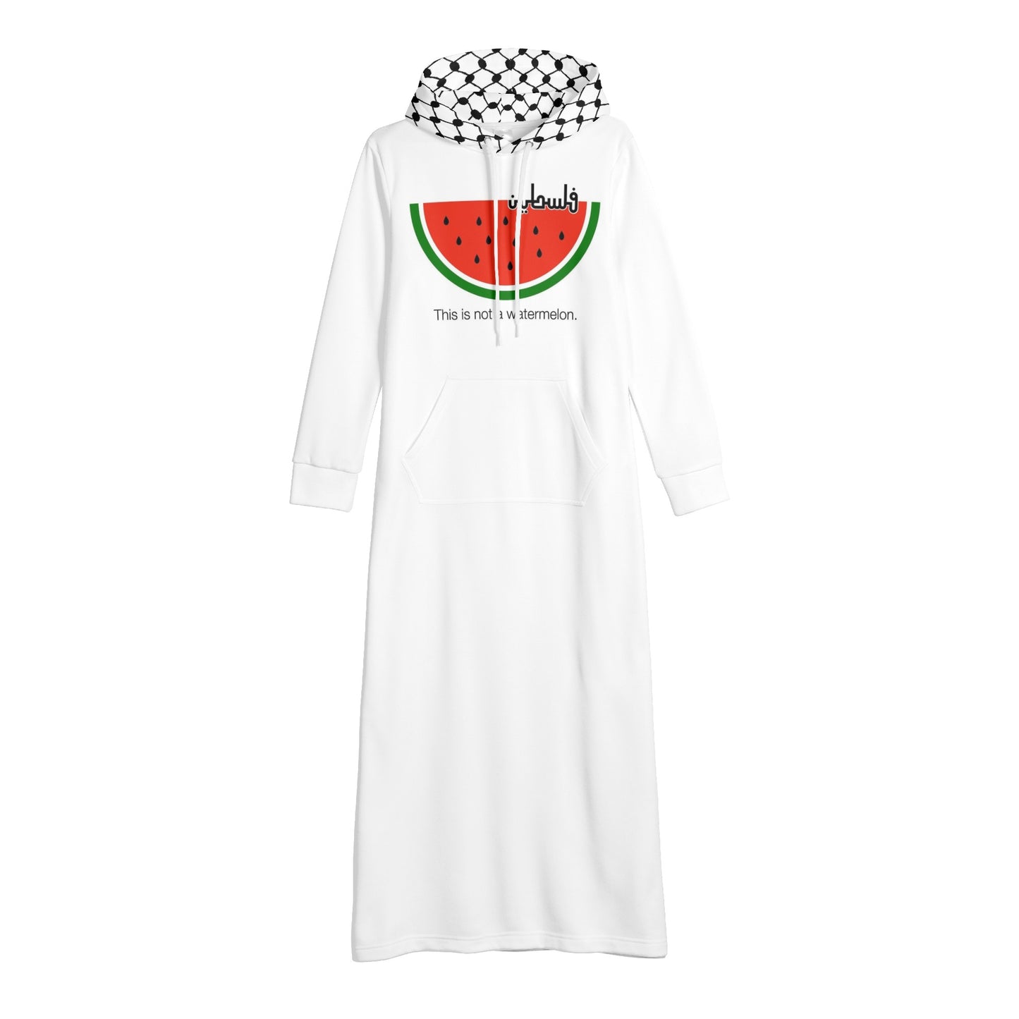 Palestinian Casual Long Dress with Watermelon