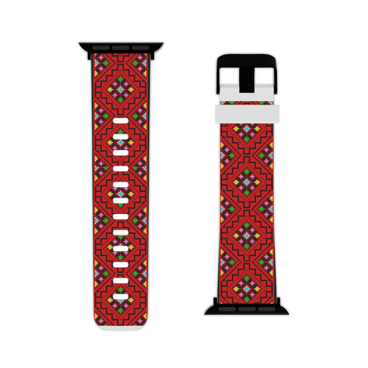 Watch Band for Apple Watch, Palestinian Tatreez print design