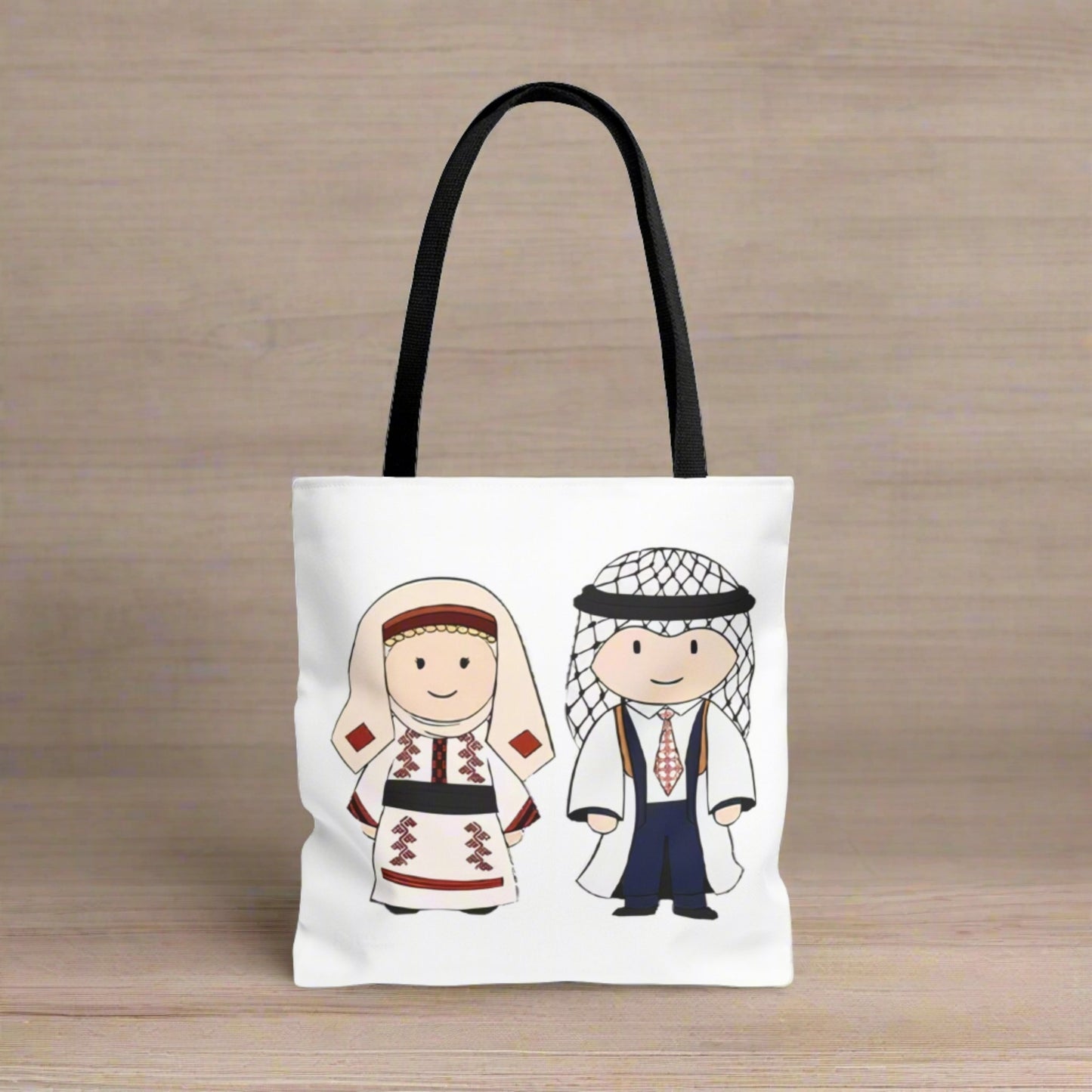 Tote bag, Palestinian Man and Woman Bag, Print Pattern