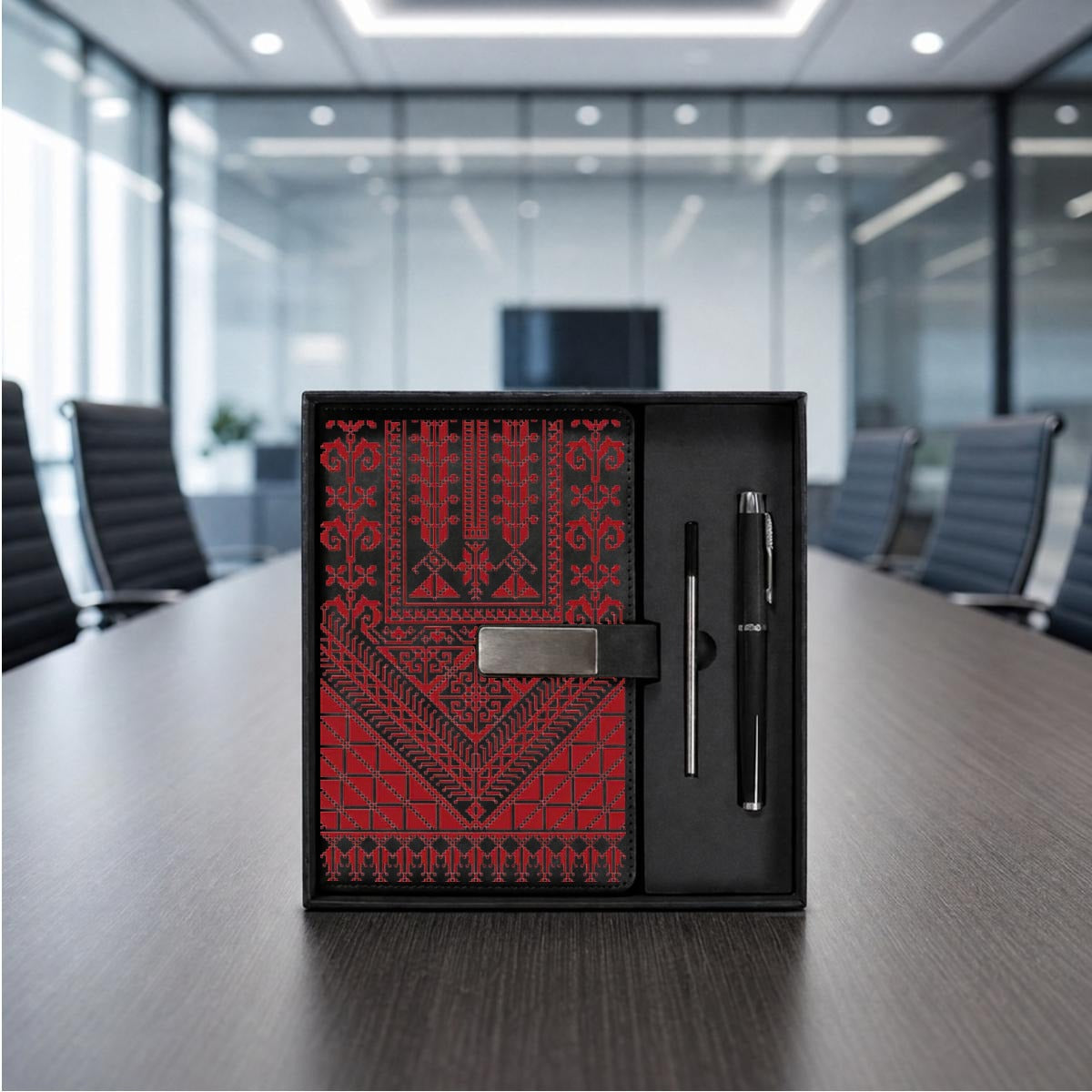 Tatreez Notebook Gift Set with Metal Pen