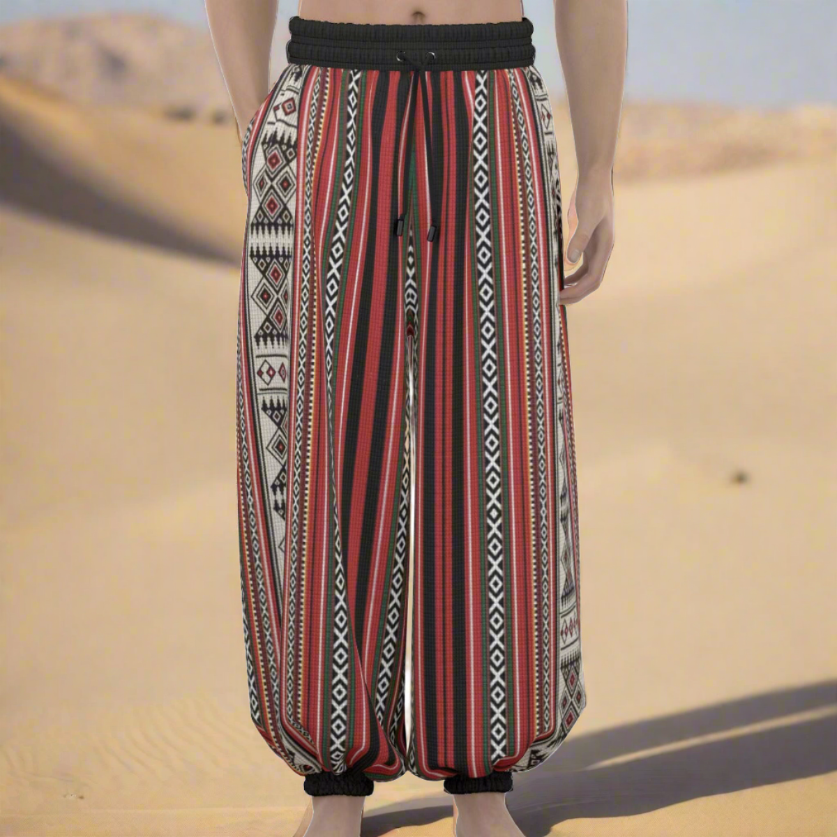 Bedouin Print Unisex Lantern Dabkeh Pants