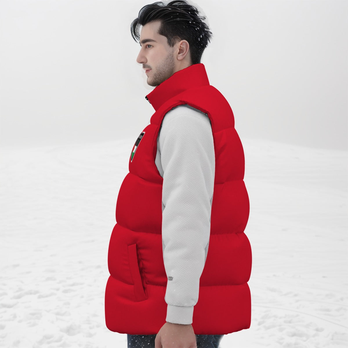 Palestine Scout Spade Print Puffer Jacket – Windproof, Warm & Lightweight