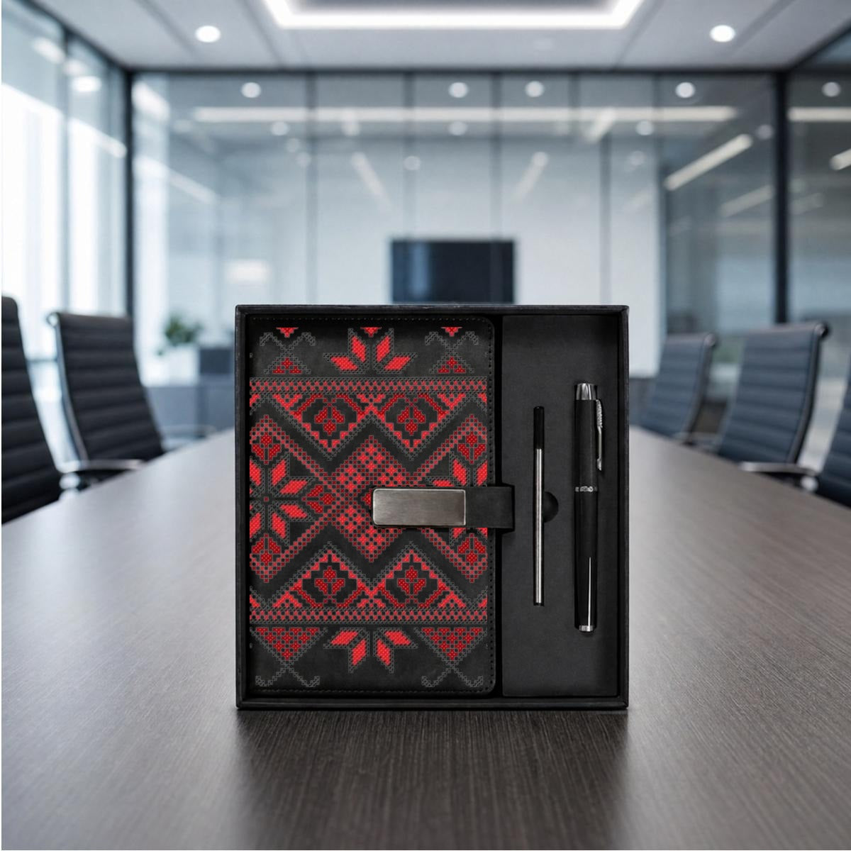 Tatreez Notebook Gift Set with Metal Pen