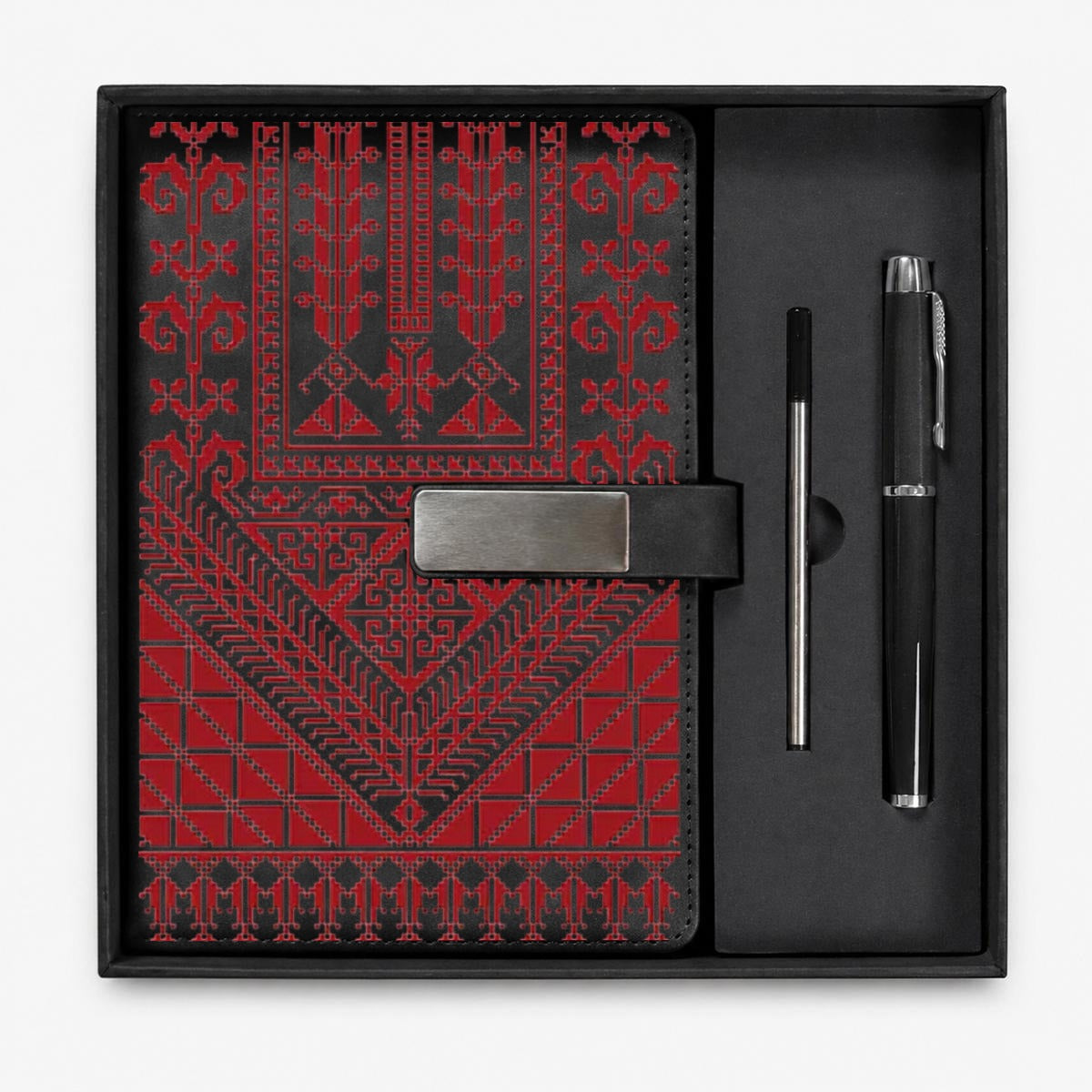 Tatreez Notebook Gift Set with Metal Pen