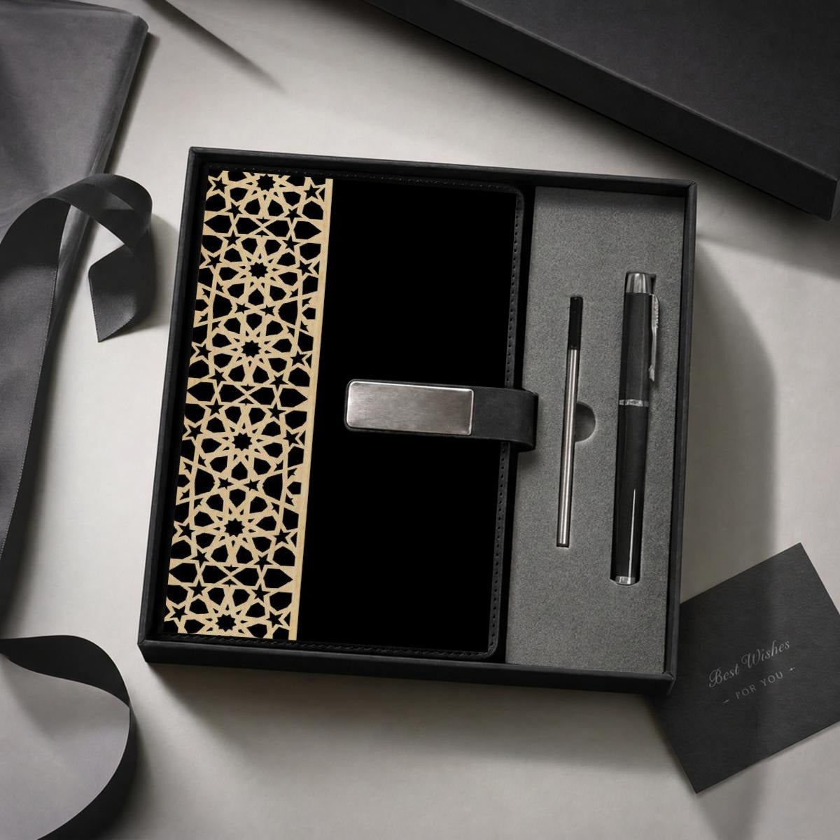 Arabian Notebook Gift Set with Metal Pen