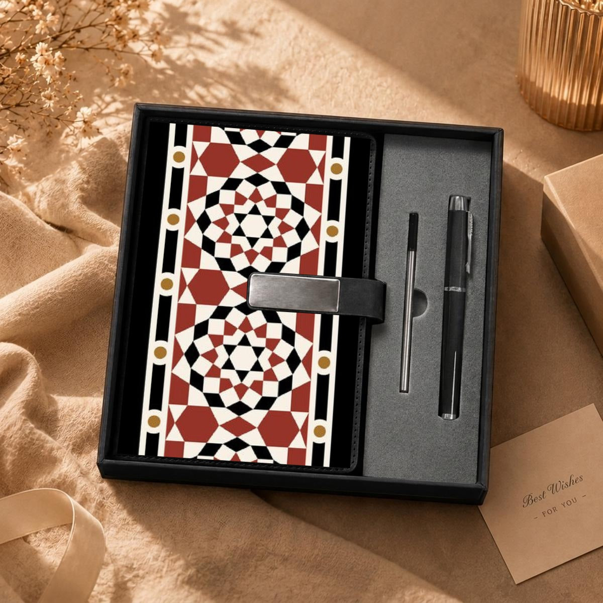 Syrian Notebook Gift Set with Metal Pen